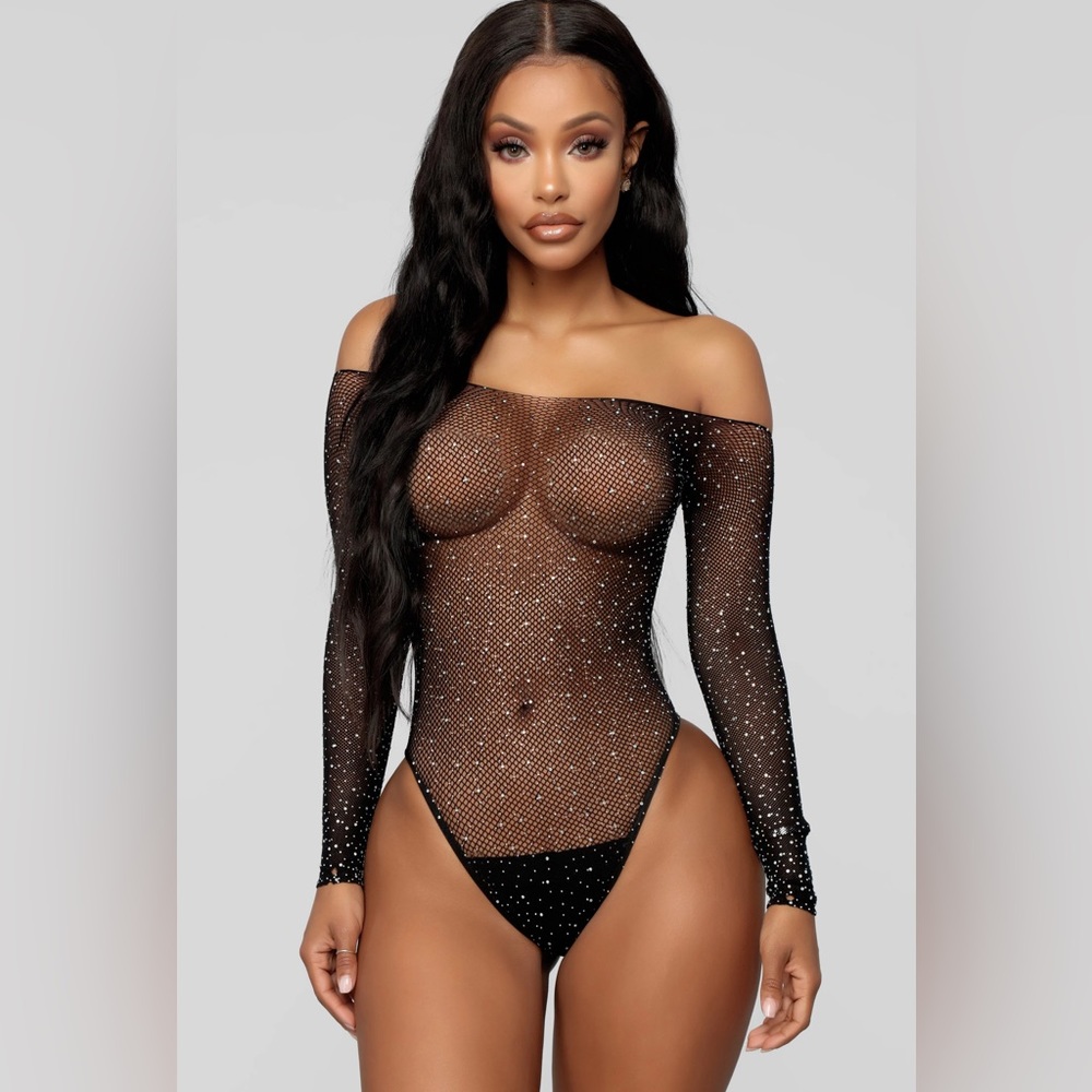 Sparkle Bright Rhinestone Teddy - Black
